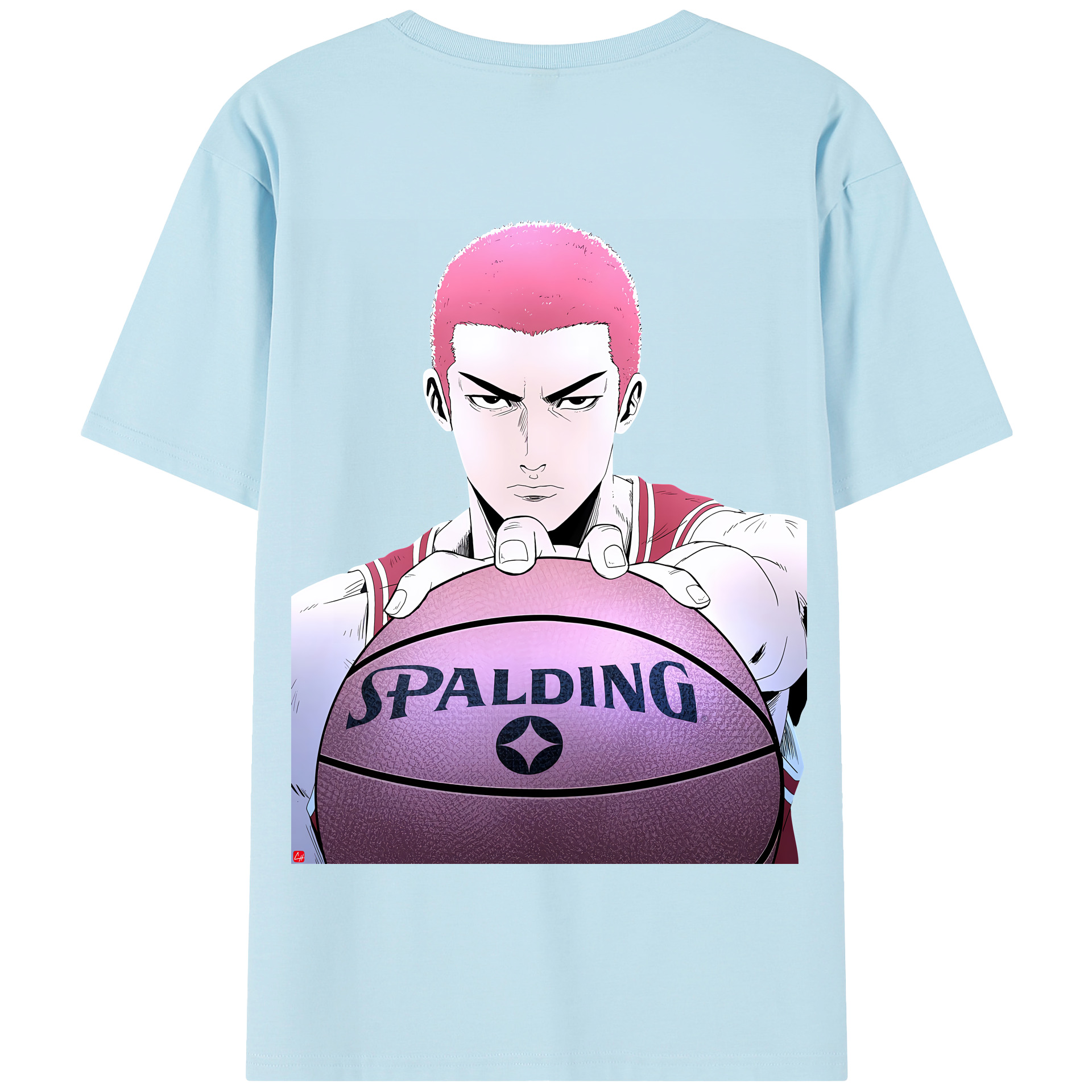 SLAM DUNK／スラムダンク 綿100％半袖Tシャツ（背面プリント）